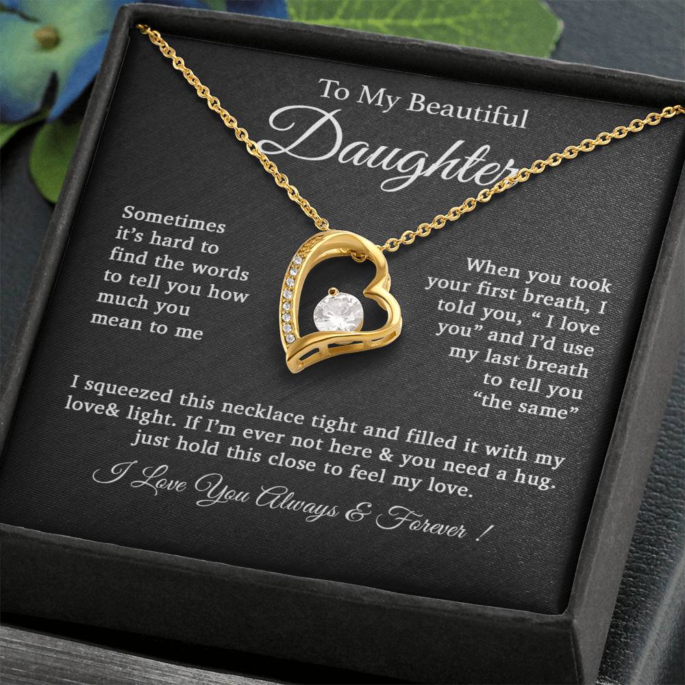 To My Daughter Necklace, Daughter Father Necklace, Daughter Gift From Dad 25_2