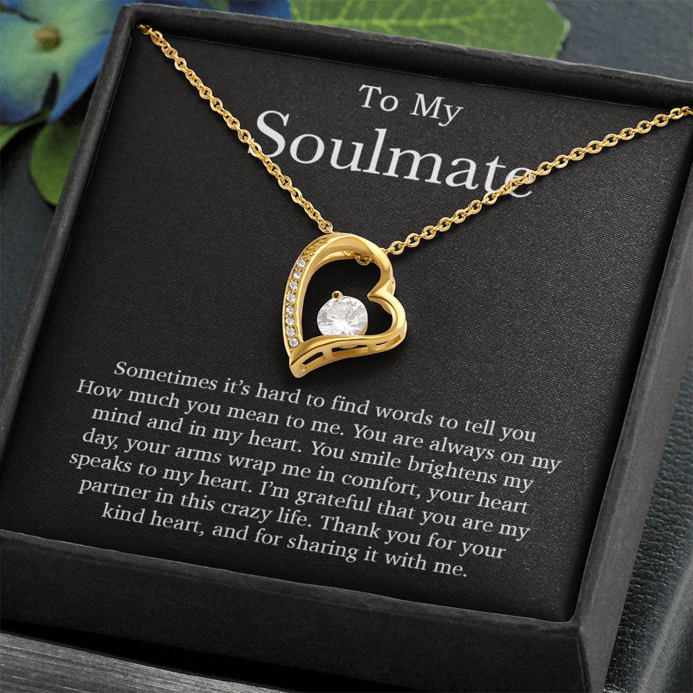 To My Soulmate Necklace, Valentines Day Gift, Soulmate Gifts, Birthday Gifts