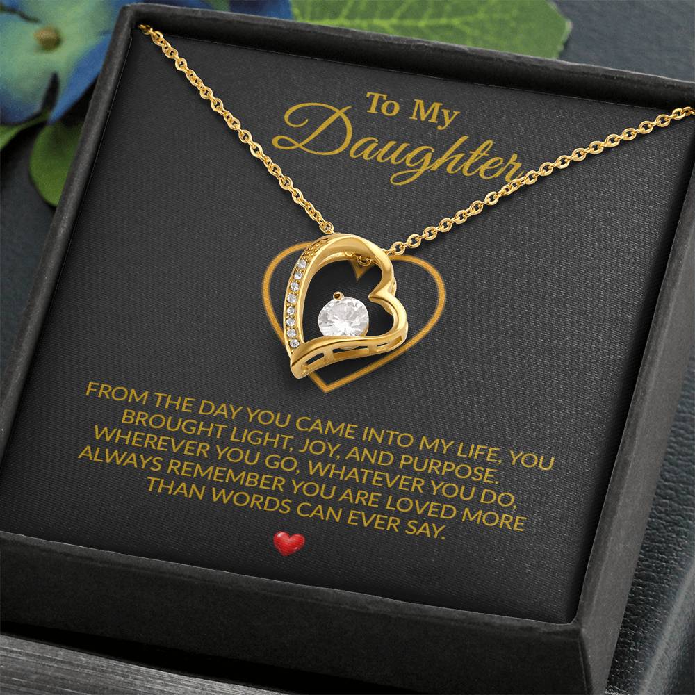 To My Daughter Necklace, Gift for Daughter from Dad, Father Daughter Necklace