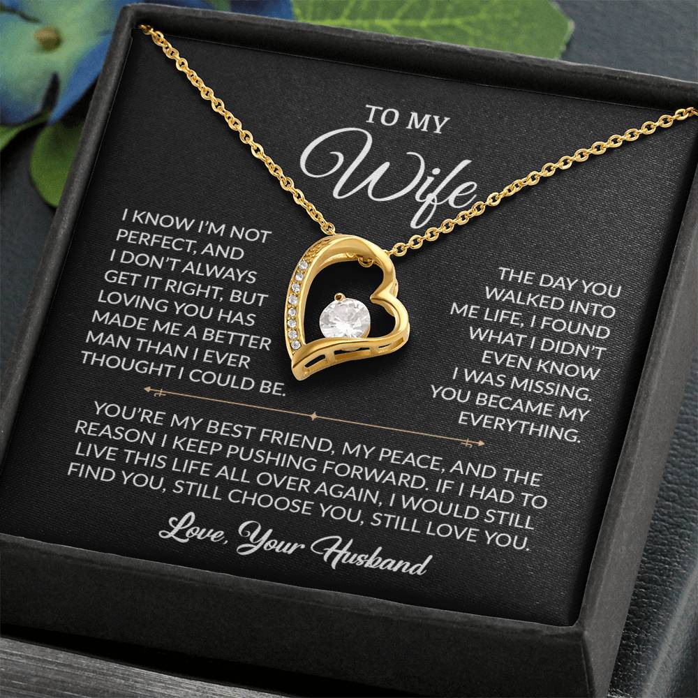 To My Wife Necklace, Gift For Wife, Anniversary Gift For Wife, Necklace For Wife