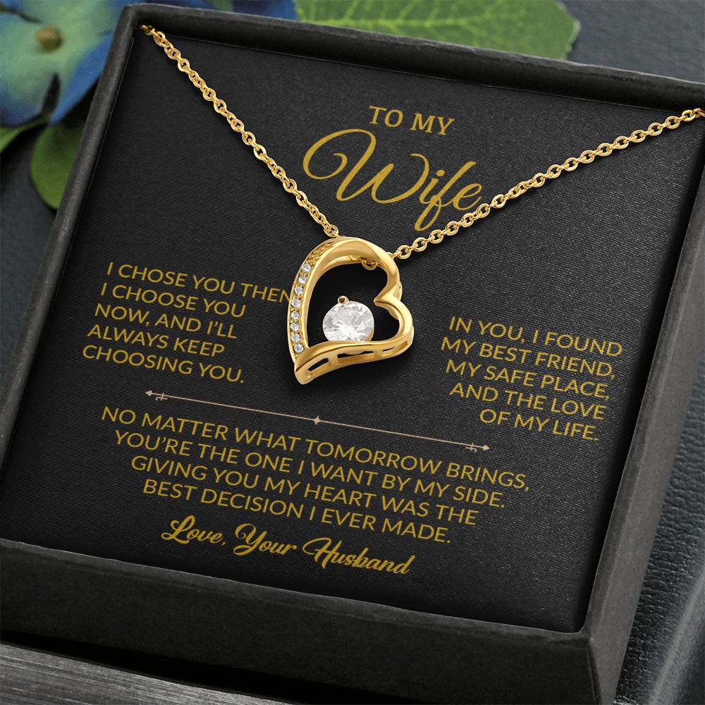 To My Wife Necklace, Gift For Wife, Anniversary Gift For Wife, Necklace For Wife
