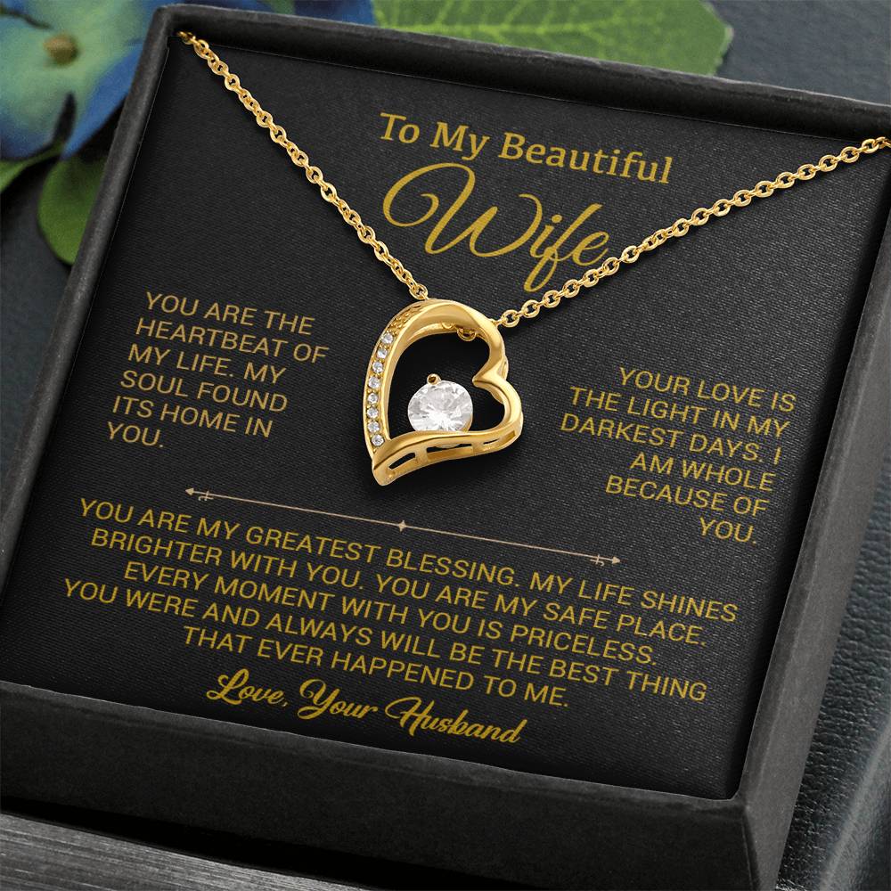 To My Wife Necklace, Gift For Wife, Anniversary Gift For Wife, Christmas Gift