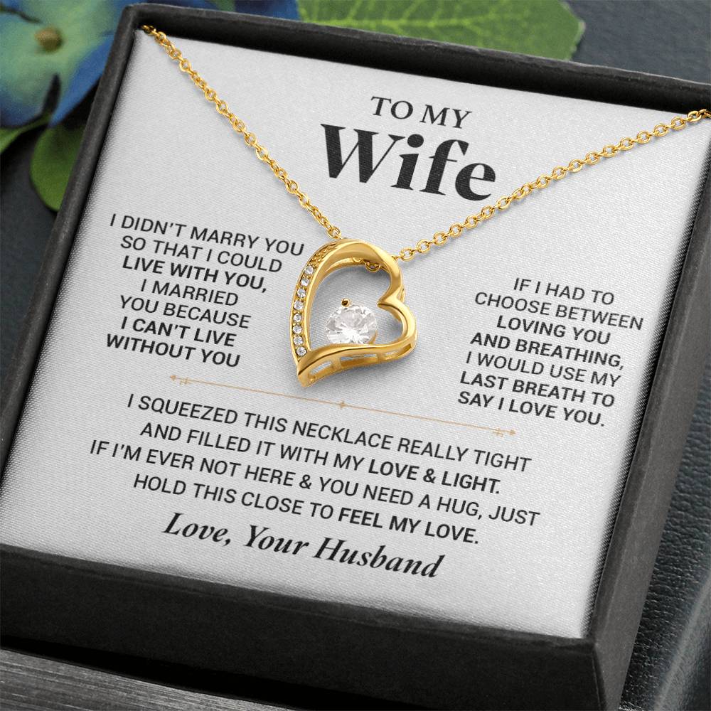 To My Wife Necklace, Christmas Gift For Wife, Christmas Gifts For Her, Wife Gift