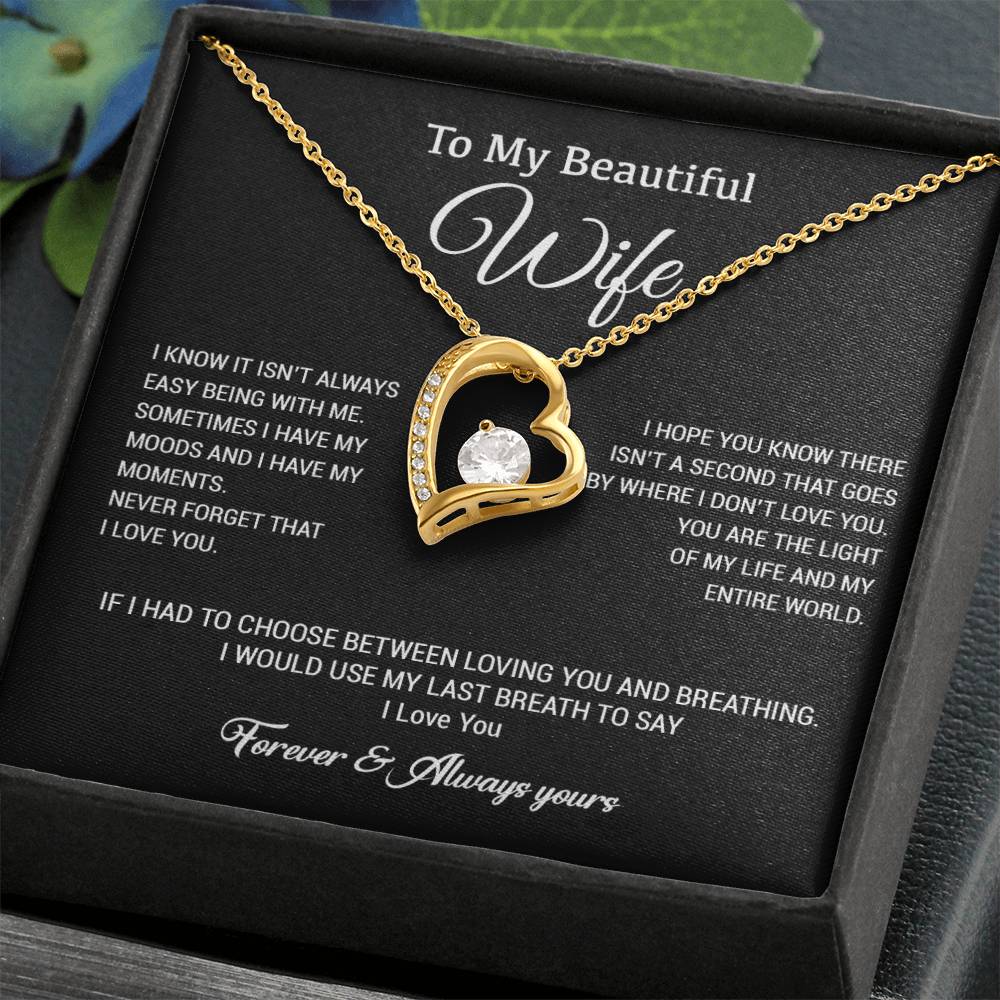 To My Wife Necklace, Gift For Wife, Anniversary Gift For Wife, Christmas Gift