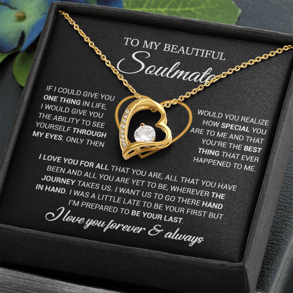 To My Soulmate Necklace, Gift For Wife From Husband, Valentiens Gift 22_12_Black