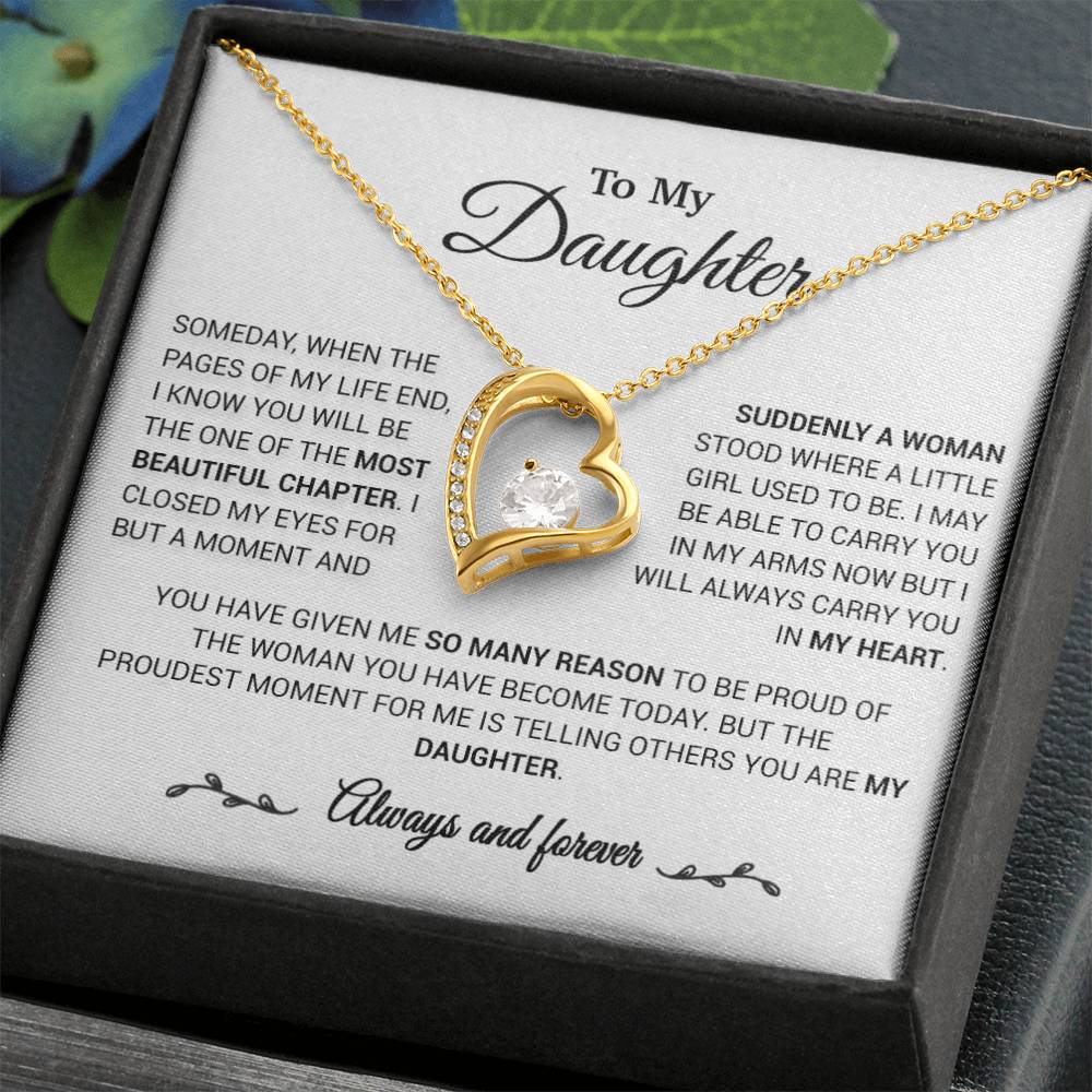 To My Daughter Necklace, Daughter Gift from Mom/Dad, Gift for Daughter Birthday 23_1