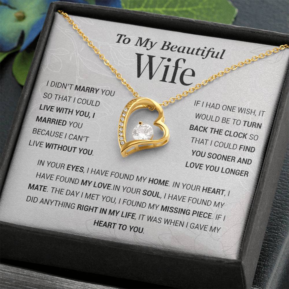 To My Wife Necklace, Gift For Wife, Anniversary Gift For Wife, Christmas Gift 27_11_HoaVan
