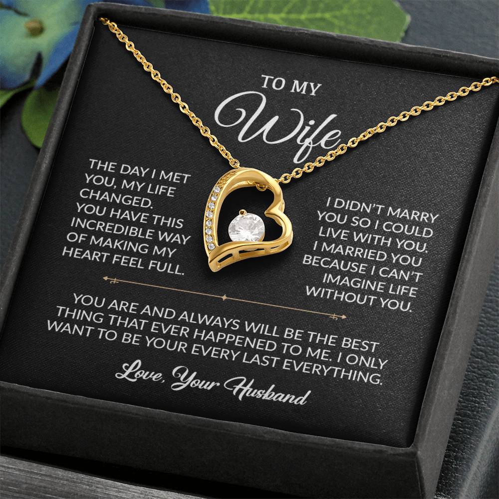 To My Wife Necklace, Gift For Wife, Anniversary Gift For Wife, Necklace For Wife