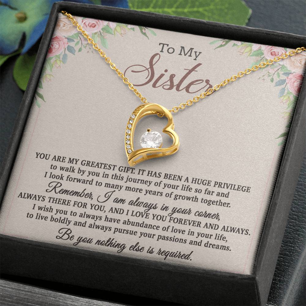 To My Sister Necklace, Brother to Sister, Birthday gift For Sister from Brother 26_8