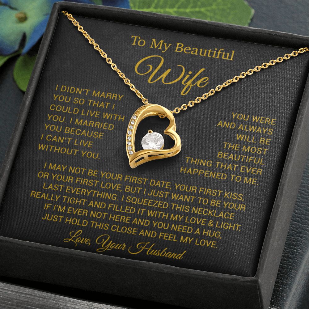 To My Wife Necklace, Anniversary Gift For Wife, Wife Birthday, Gift For Wife22 New