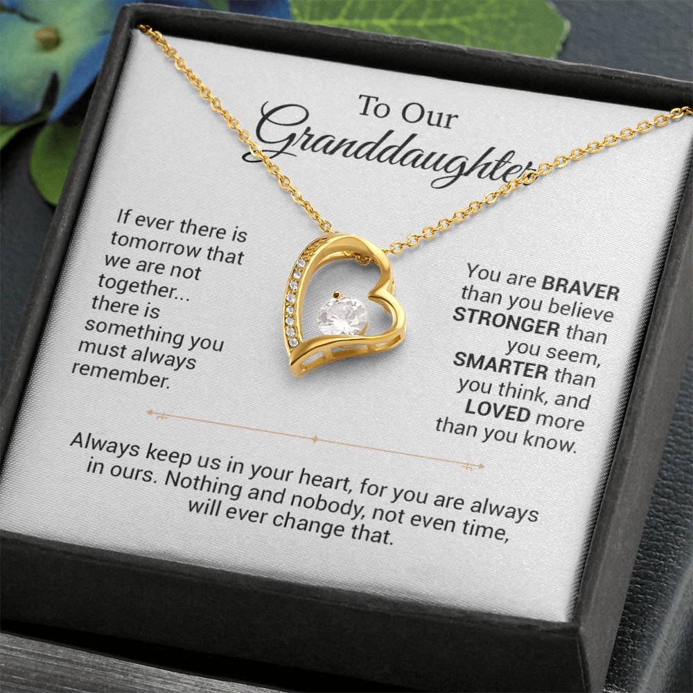 To Our Granddaughter Necklace, Christmas Gift For Granddaughter, Birthday Gift
