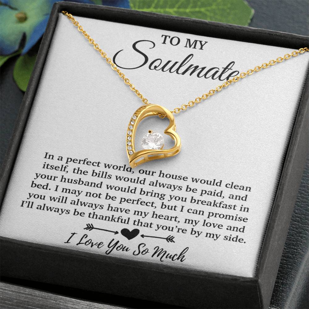 To My Soulmate Necklace, Soulmate Gift, Soulmate Jewelry Anniversary
