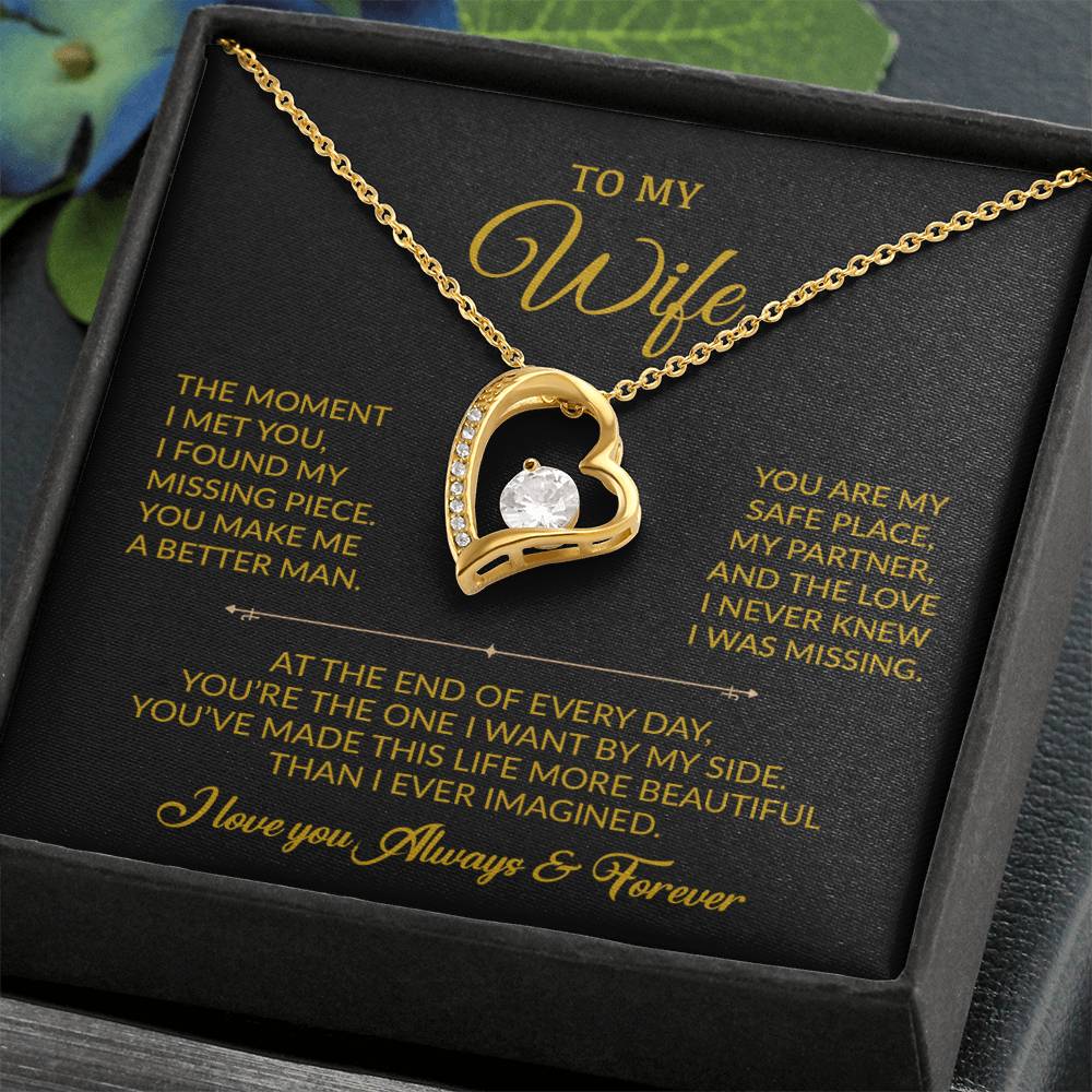 To My Wife Necklace, Gift For Wife, Anniversary Gift For Wife, Necklace For Wife