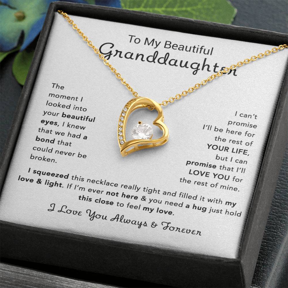 To My Granddaughter Necklace, Birthday Gift For Granddaughter, Birthday Gifts 13_12