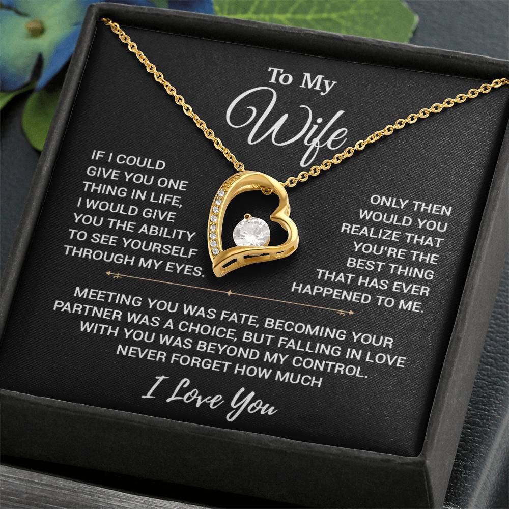 To My Wife Necklace, Christmas Gifts For Women, Anniversary Gift For Wife 19_10_Black
