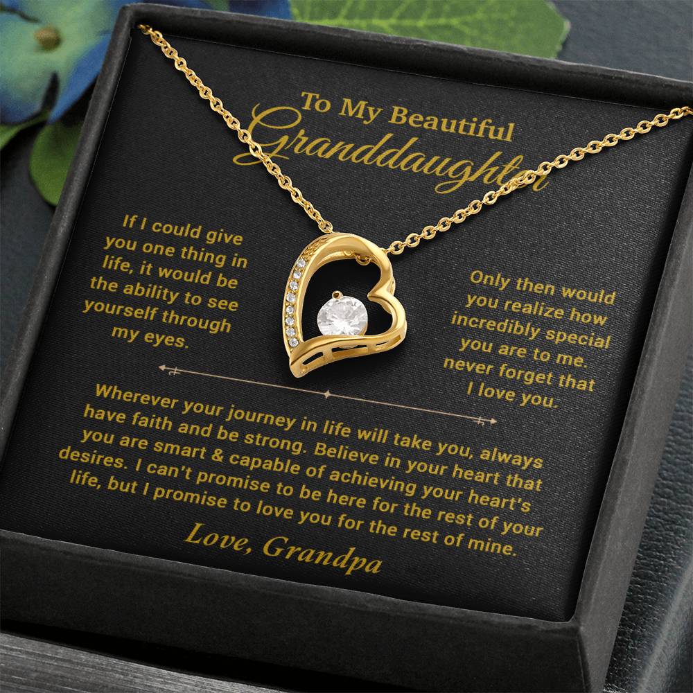 To My Granddaughter Necklace, Birthday Gift For Granddaughter, Birthday Gifts