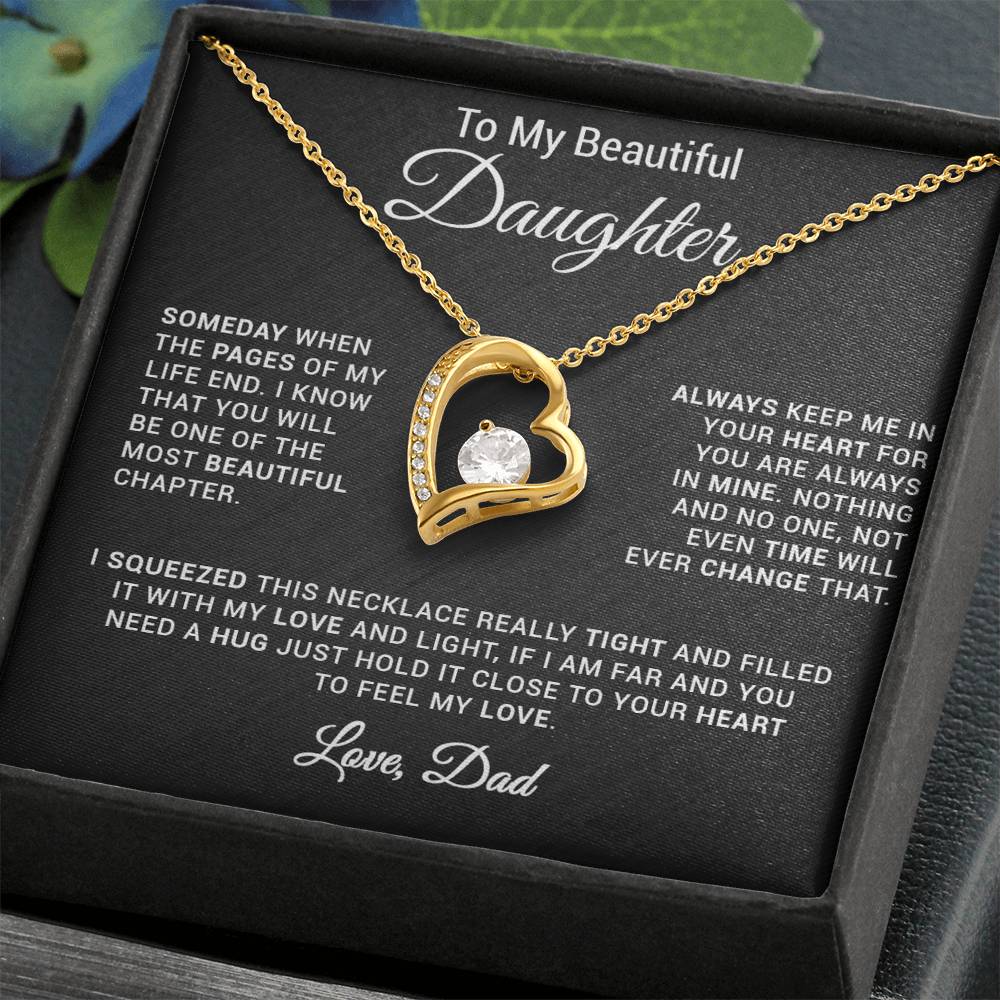 To My Daughter Necklace, Gift for Daughter from Dad, Daughter Father Necklace 24_2