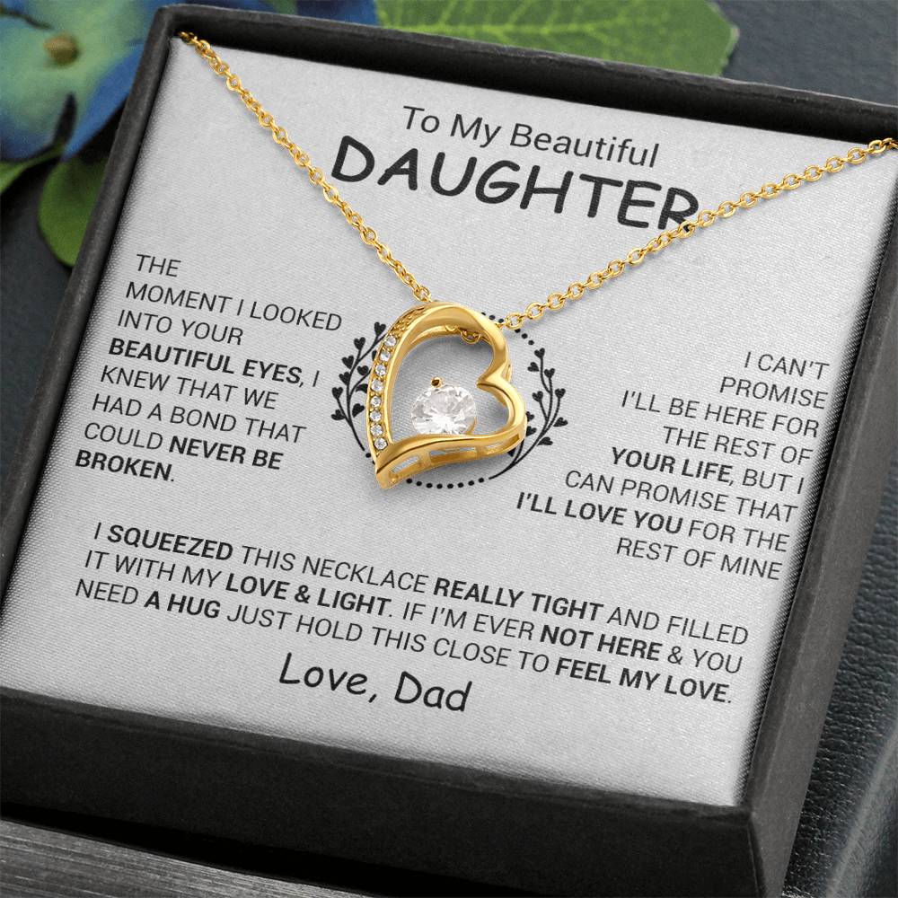 To My Daughter Necklace, Daughter Father Necklace, Daughter Gift From Dad 3_12