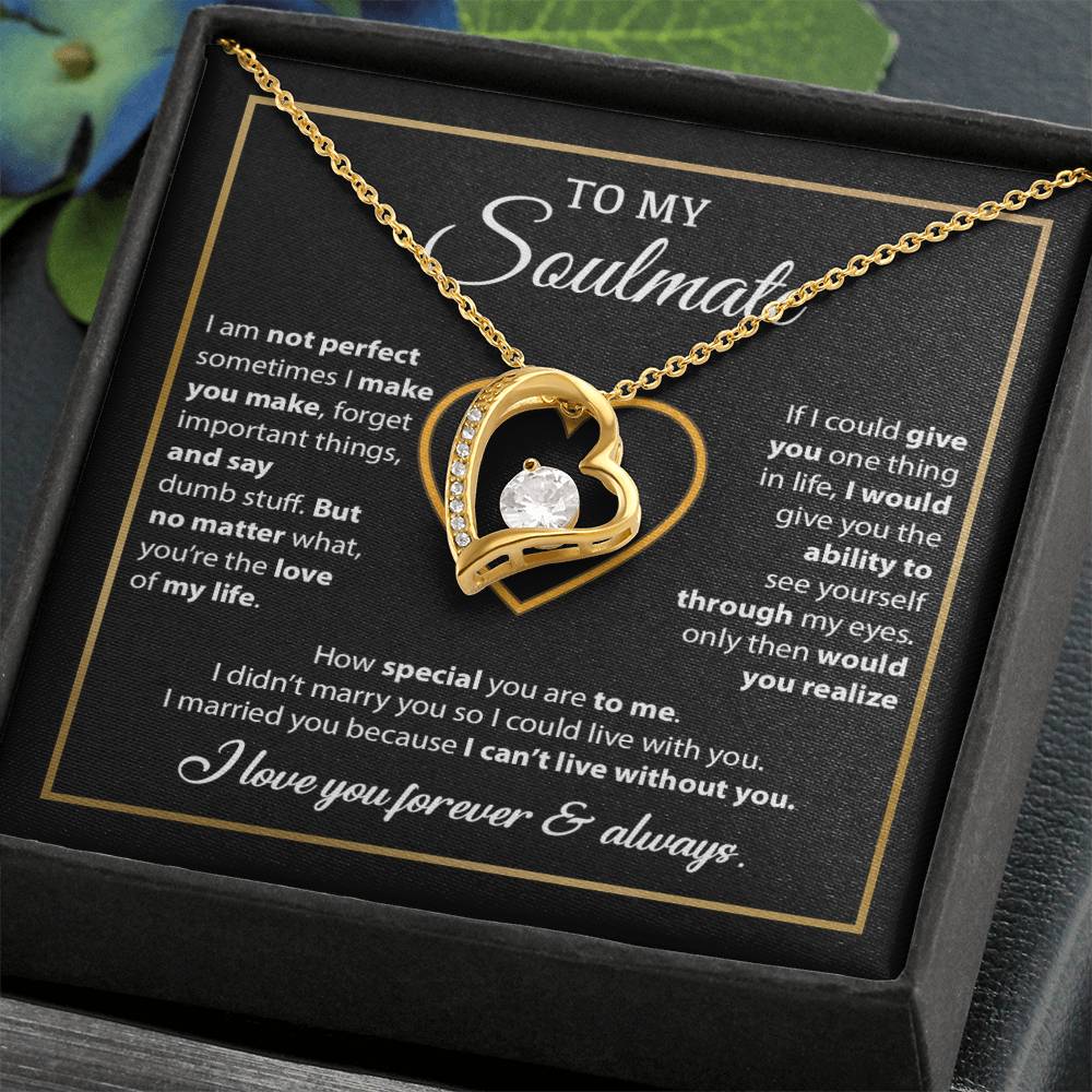 To My Soulmate Necklace, Gift For Wife From Husband, Valentines Gift For Wife 11_2_Black