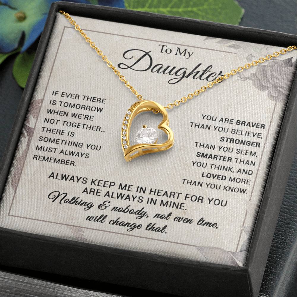 To My Daughter Necklace, Gift From Mom, Dad, Christmas Gift