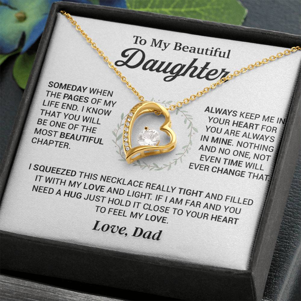 To My Daughter Necklace, Gift for Daughter from Dad, Daughter Father Necklace 4_11