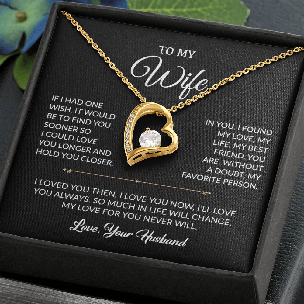 To My Wife Necklace, Gift For Wife, Anniversary Gift For Wife, Necklace For Wife
