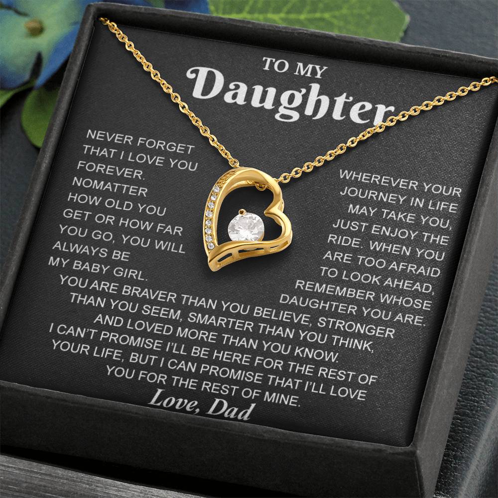 To My Daughter Necklace, Gift for Daughter from Dad, Daughter Father Necklace 7_8
