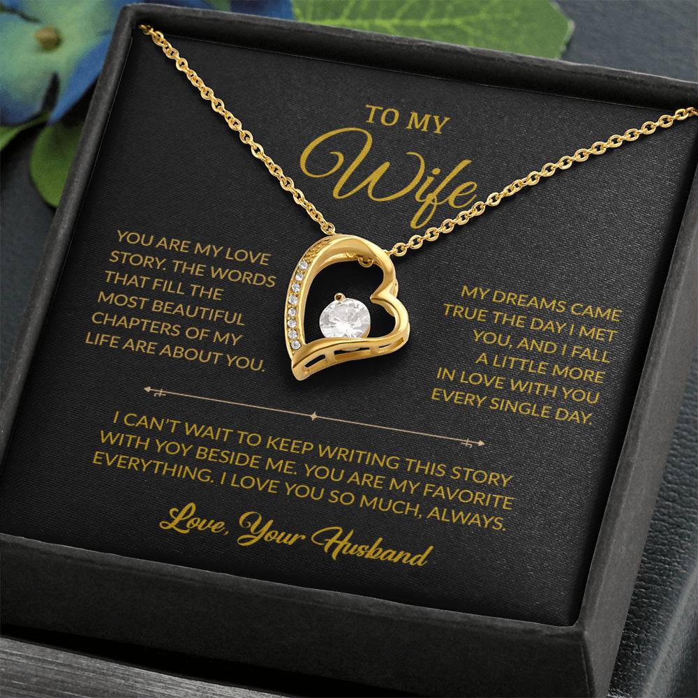 To My Wife Necklace, Gift For Wife, Anniversary Gift For Wife, Necklace For Wife