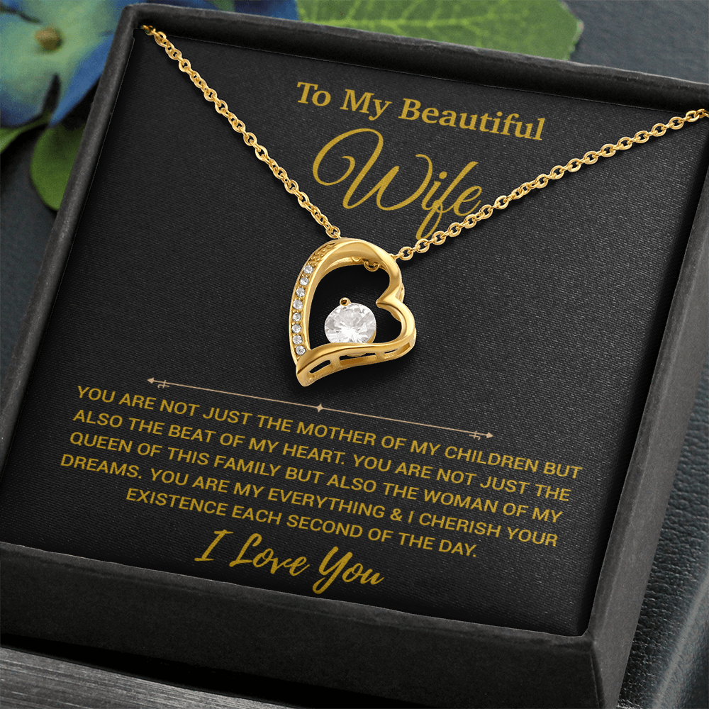 To My Wife Necklace, Christmas Gifts For Women, Anniversary Gift For Wife 20_11_Gold