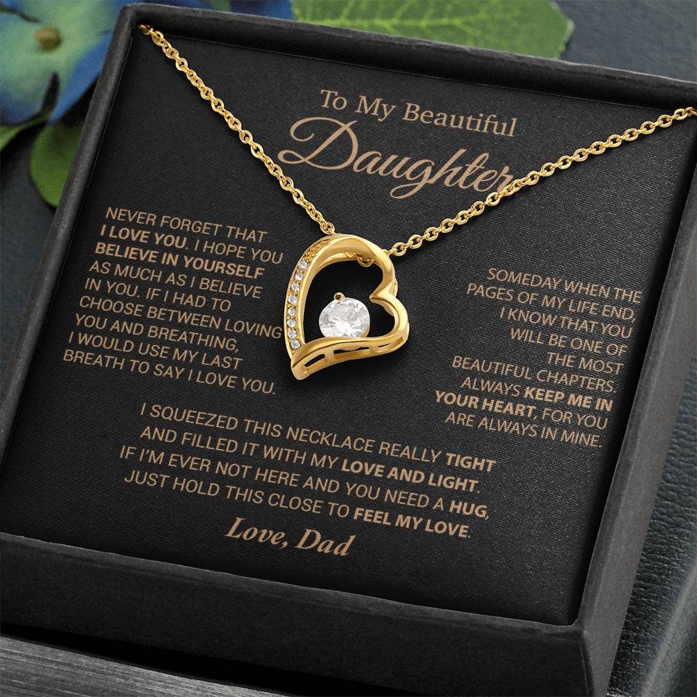 To My Daughter Necklace, Daughter Father Necklace, Daughter Gift From Dad 6_9_Cam