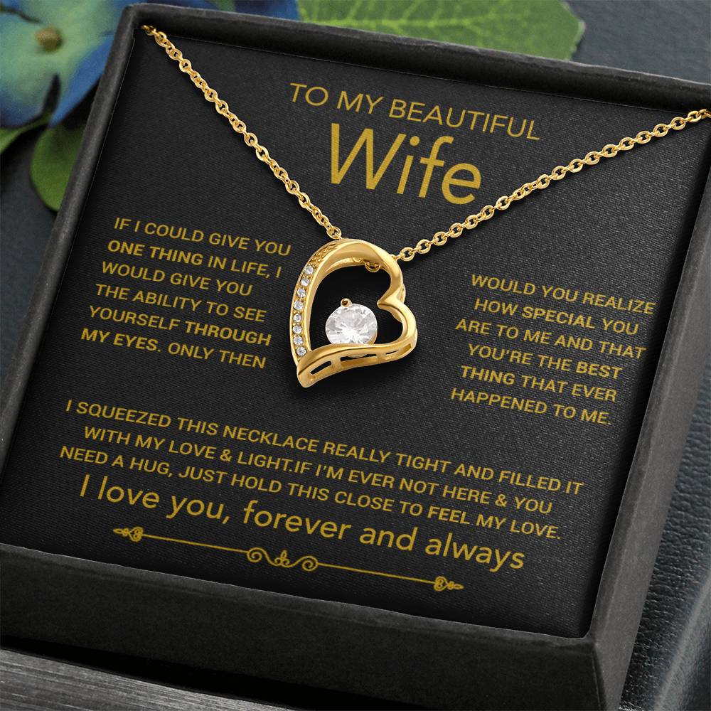 To My Wife Necklace, Christmas Gifts For Women, Anniversary Gift For Wife 8_10_Gold