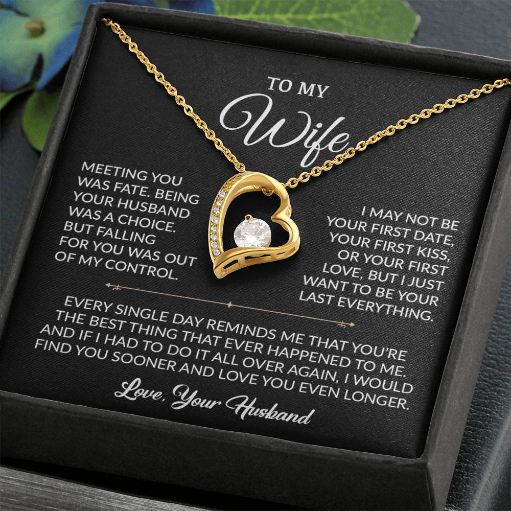 To My Wife Necklace, Gift For Wife, Anniversary Gift For Wife, Necklace For Wife