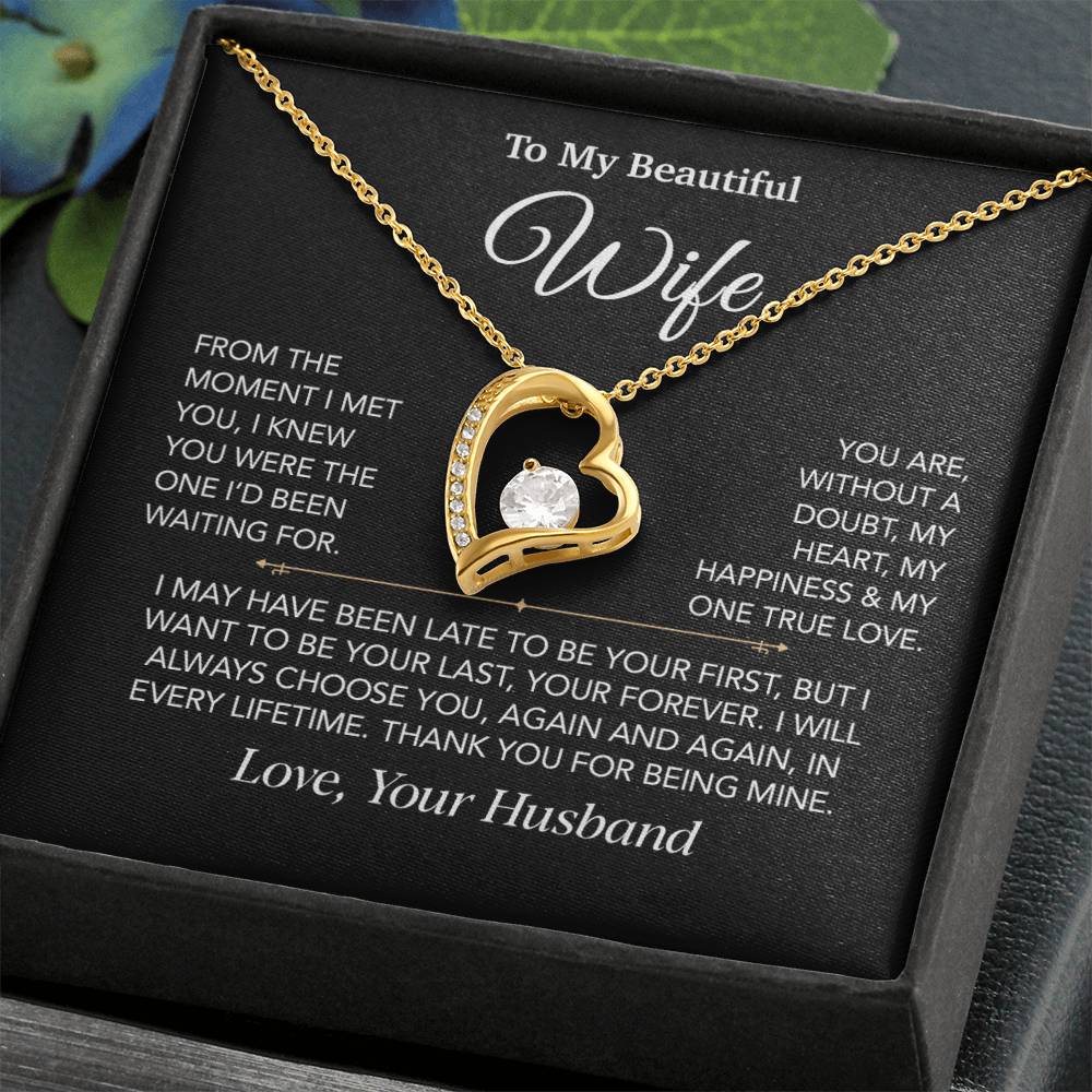 To My Wife Necklace, Christmas Gifts For Women, Anniversary Gift For Wife 27_12_Black