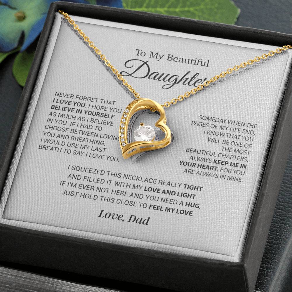 To My Daughter Necklace, Daughter Father Necklace, Daughter Gift From Dad 6_9