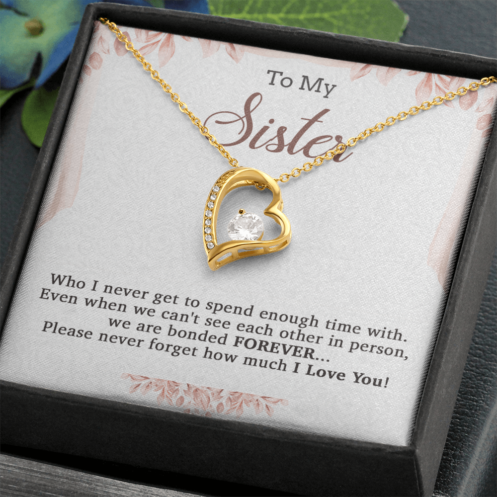 To My Sister Necklace, Brother to Sister, Birthday gift For Sister from Brother 20_7
