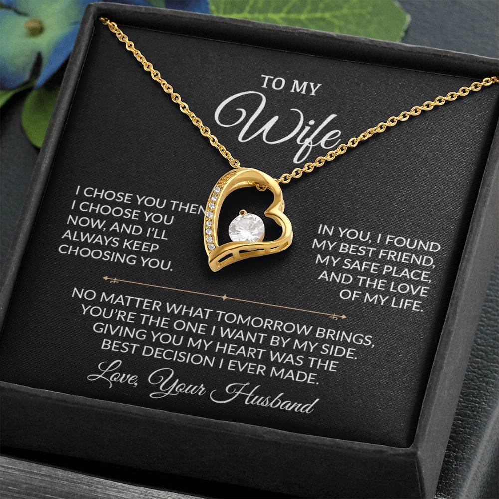 To My Wife Necklace, Gift For Wife, Anniversary Gift For Wife, Necklace For Wife