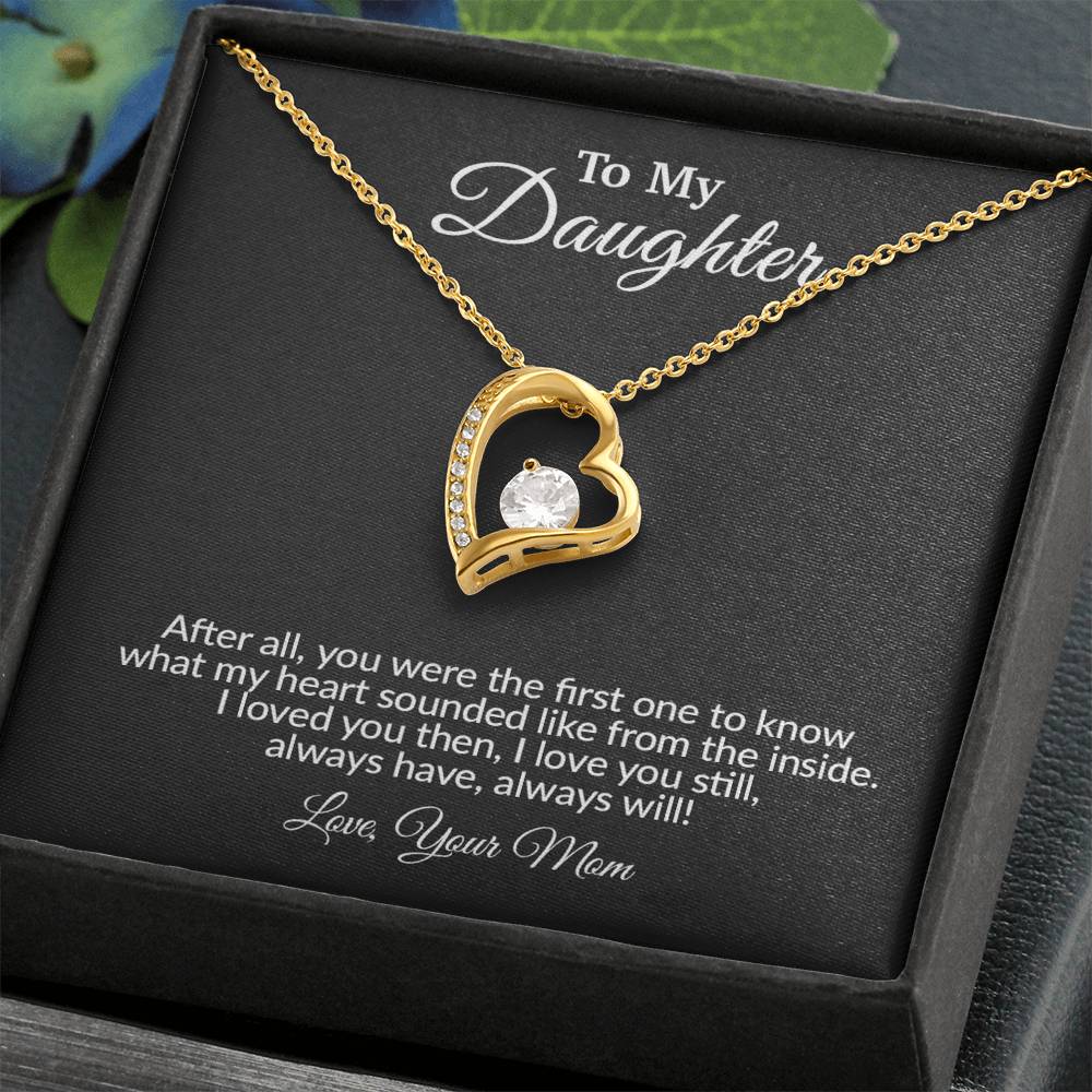 To My Daughter Necklace, Gift for Daughter from Mom, Mother Daughter Necklace