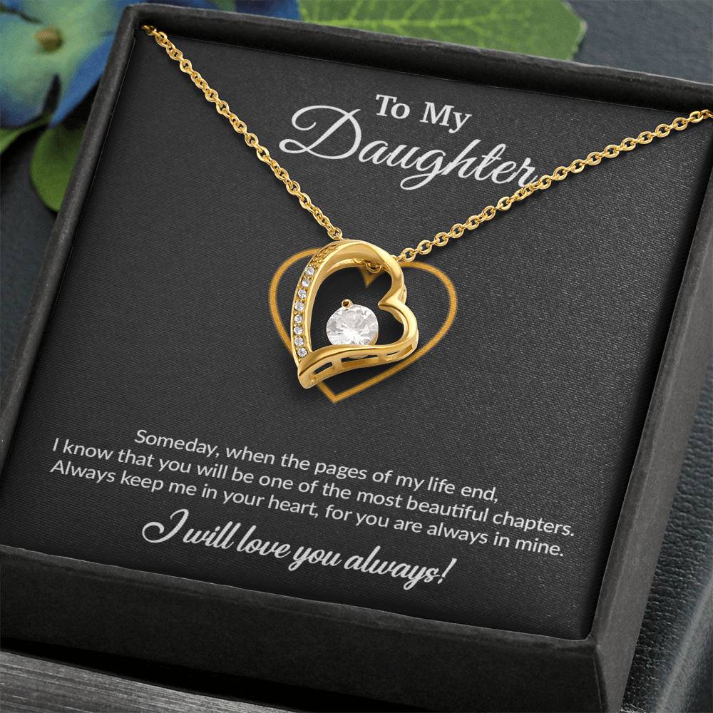 To My Daughter Necklace, Gift for Daughter from Mom, Mother Daughter Necklace