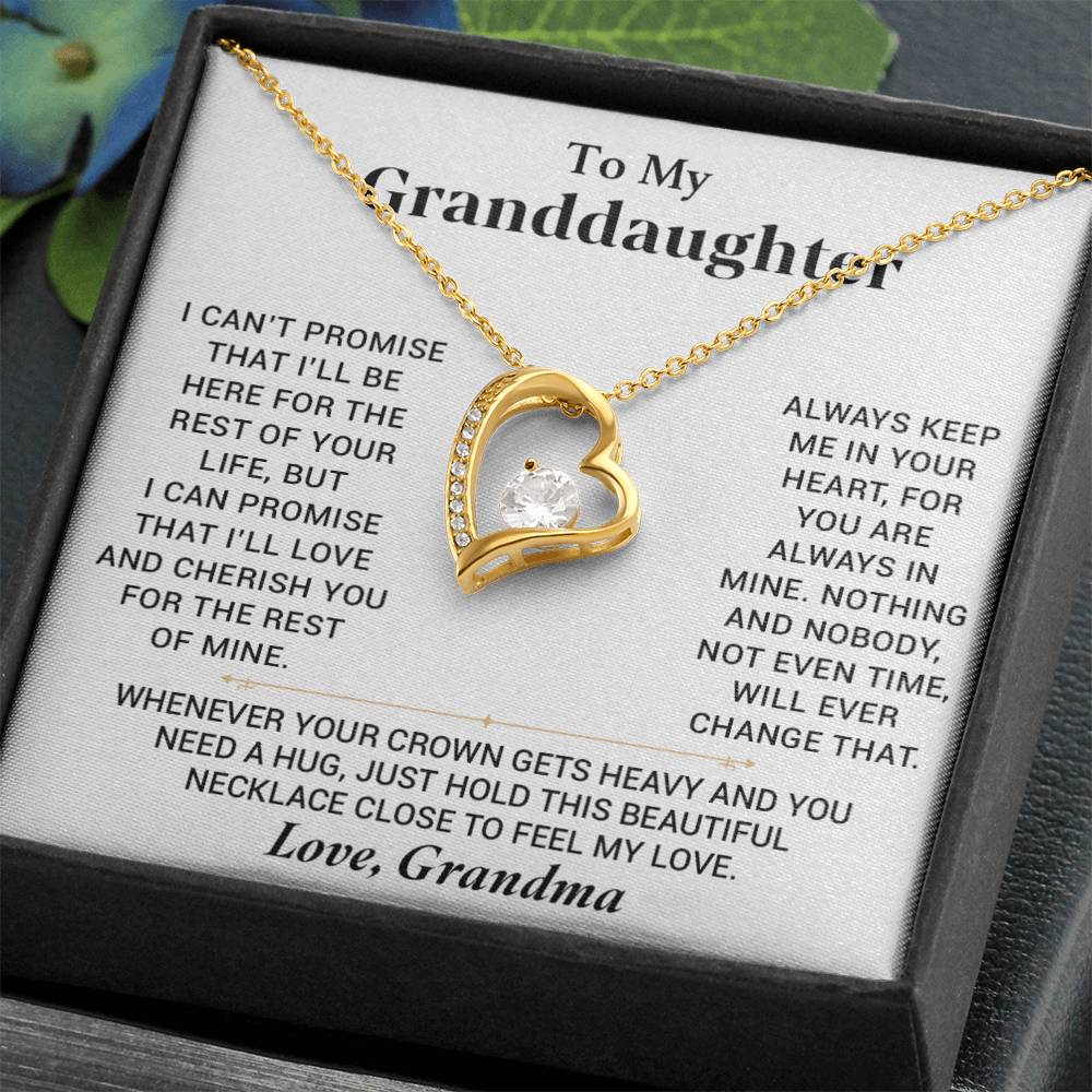 To My Granddaughter Necklace, Granddaughter Gift from Grandma, Gift from Grandpa