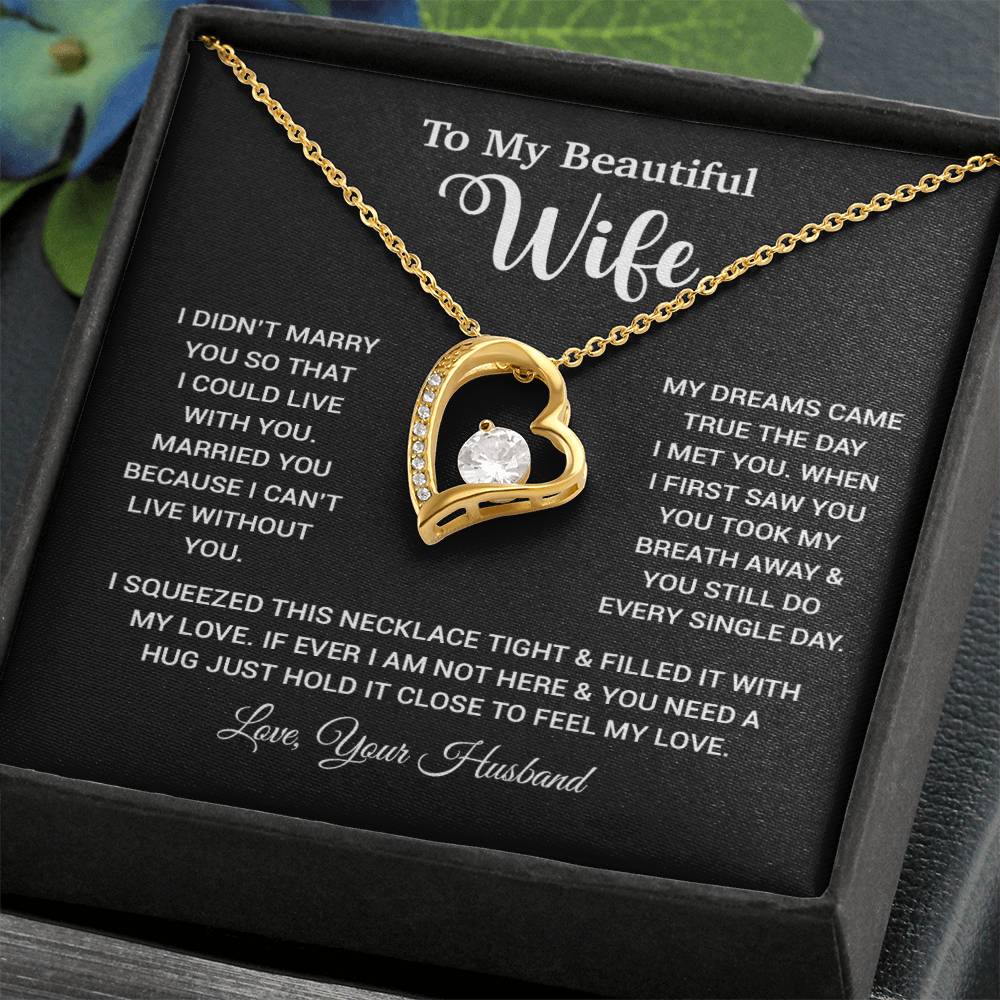 To My Wife Necklace Wife Gift from Husband, Anniversary Gift, Christmas Gift