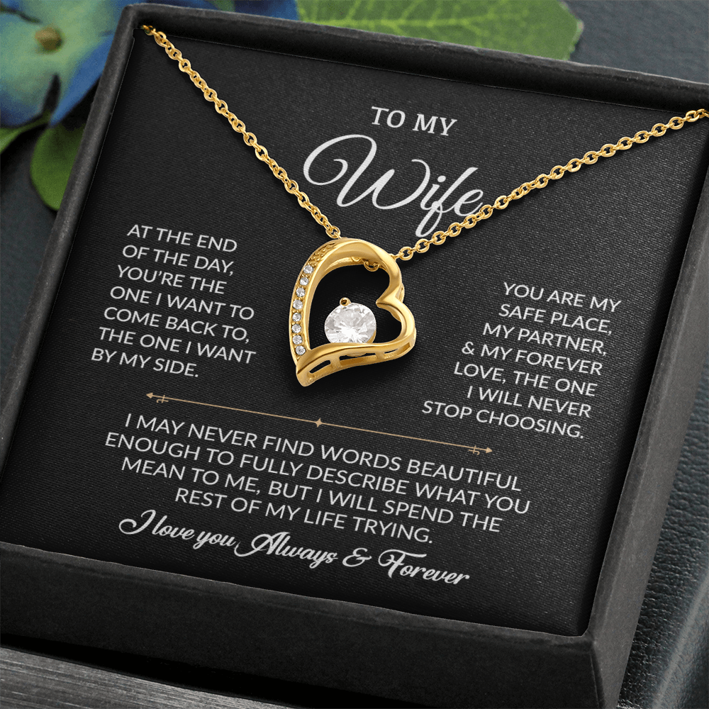 To My Wife Necklace, Gift For Wife, Anniversary Gift For Wife, Necklace For Wife