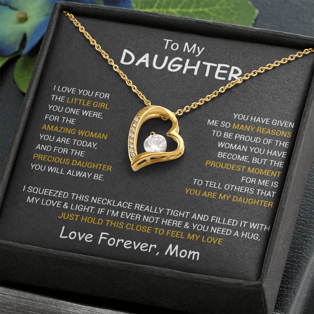 To My Daughter Necklace, Daughter Mother Necklace, Daughter Gift From Dad, Mom 1_10