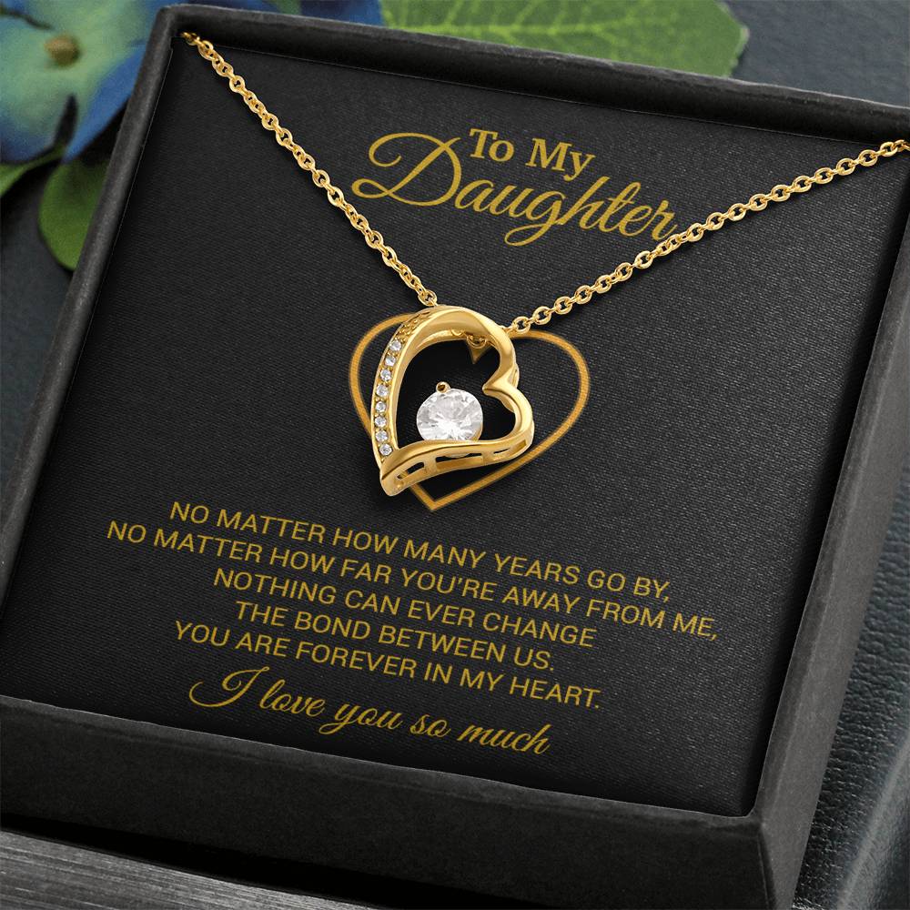 To My Daughter Necklace, Gift For Daughter From Dad, Daughter Father Necklace 12_7_Gold