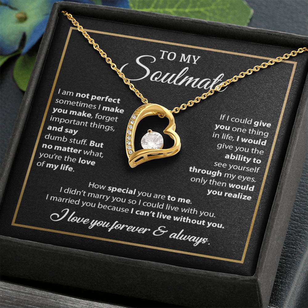 To My Soulmate Necklace, Gift For Wife From Husband, Valentines Gift For Wife 8_2_Black