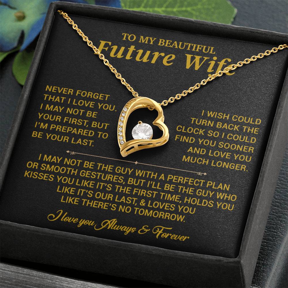 To My Beautiful Future Wife Necklace, Anniversary Birthday Christmas Gift for Her 26_6_Gold