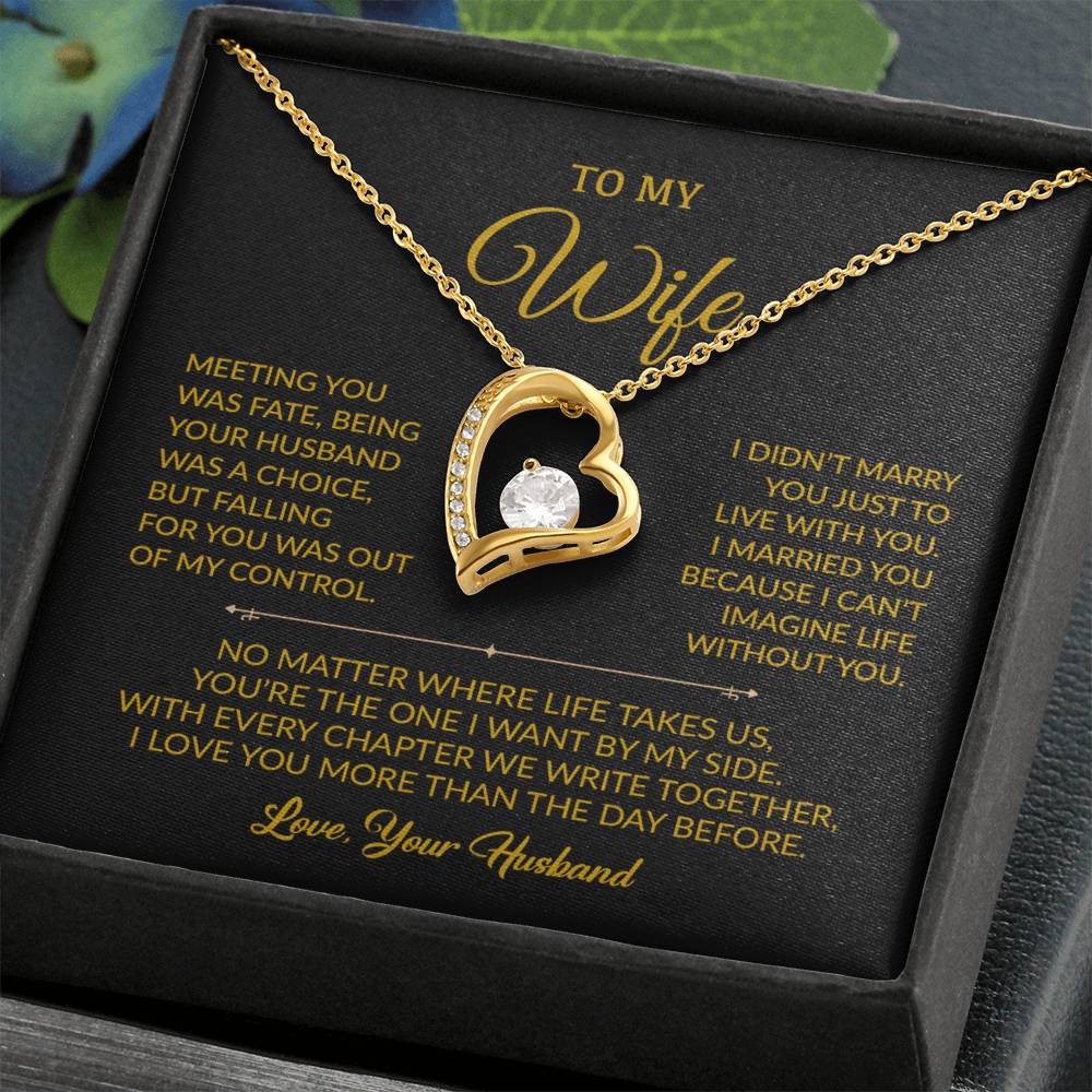 To My Wife Necklace, Gift For Wife, Anniversary Gift For Wife, Necklace For Wife