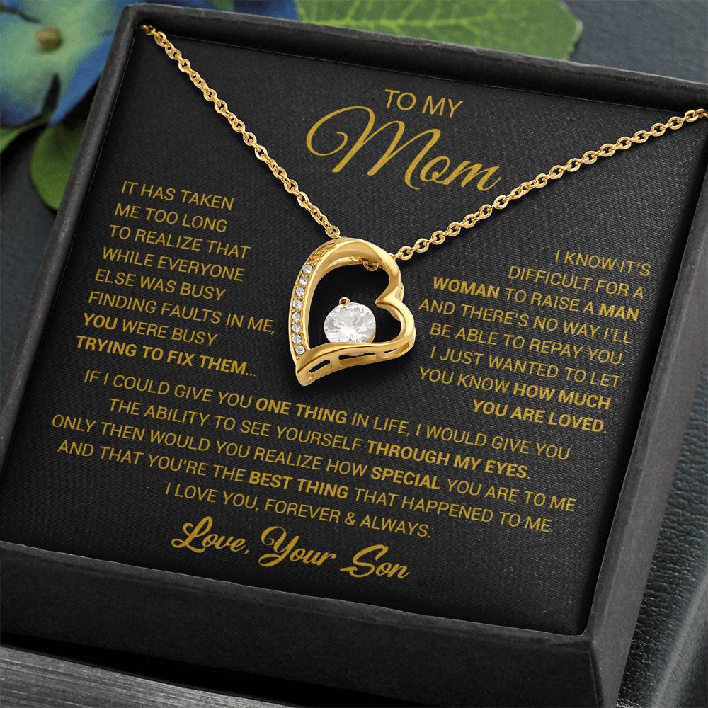 To My Mom Necklace, Mama, Gift From Son For Birthday, Mother 's Day Gift 26_2_Gold