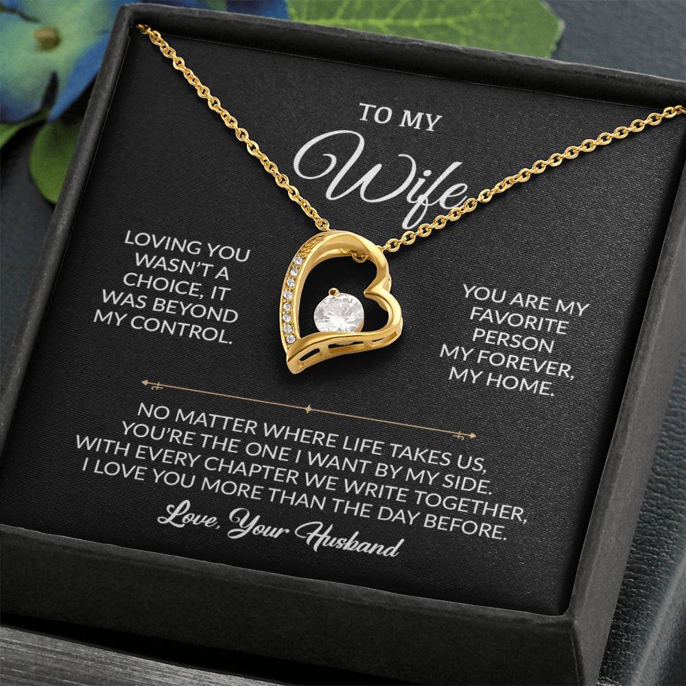To My Wife Necklace, Gift For Wife, Anniversary Gift For Wife, Necklace For Wife
