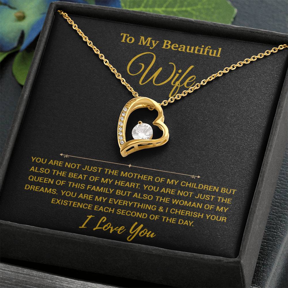 To My Wife Necklace, Christmas Gifts For Women, Anniversary Gift For Wife 20_11_Gold