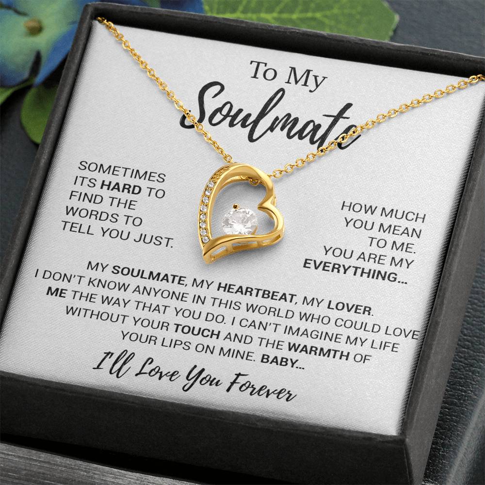 To My Soulmate Necklace, Soulmate Gift, Soulmate Jewelry Anniversary 16_8